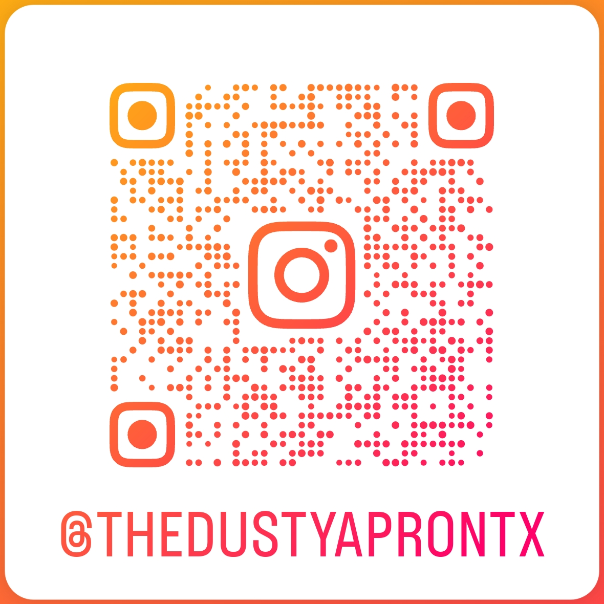 Instagram QR code for @thedustyaprontx